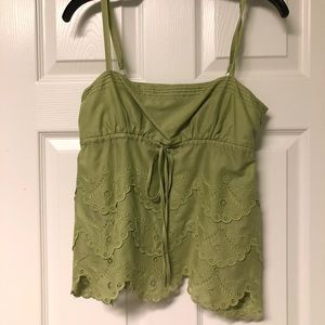 BCBG Spaghetti Strap Tiered Empire Tank